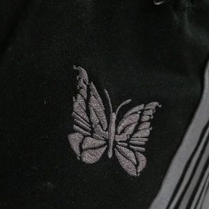 NEEDLES TRACK PANTS NARROW PURPLE BLACK ASAP ROCKY